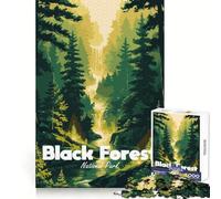 Puzzle illustrati del Parco Nazionale della Foresta Nera per adulti, 1000 pezzi da completare Esercizio cognitivo, tempo ben speso, bordi non taglienti, regalo perfetto (50x75cm)