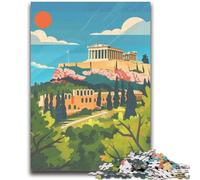 Puzzle illustrativo dell'Acropoli di Atene per adolescenti, aiuta il cervello ad allenare i giocattoli avvincenti per coltivare la pazienza Un'opera d'arte (50x75cm)