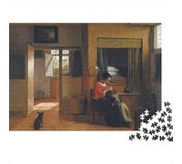Puzzle Impegnativi arte, Johannes Vermeer Puzzle, Rompicapo opere d'arte famose nel mondo, Puzzles museo Giochi, Per Adolescenti E Adulti Regali, Gioco Di Famiglia Sfida 1000 Pcs