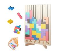 Puzzle Impilabile Legno, Tetris Woodblock Puzzle, Impilabile Puzzle Di Legno, Giocattolo Di Forma Geometrica, Puzzle Di Sviluppo Educativo