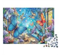 Puzzle Impossibile 1000 Pezzi Farfalle danzanti 38x26 cm Adulti e ragazzi dai 14 anni Gioco rilassamento intelligenza Decorazione per la casa