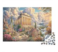 Puzzle Impossibile 1000 Pezzi Rovine del Partenone Paesaggio tempio antico 52x38 cm Adulti e ragazzi dai 14 anni Gioco rilassamento intelligenza Decorazione per la casa