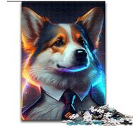 Puzzle impossibile Boss Corgi da 1000 pezzi per adulti, dimensioni 50x75cm, gioco interattivo per famiglie, decorazione fai da te per la casa, regalo rompicapo