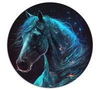 Puzzle impossibile da 1000 pezzi a forma di cavallo per adulti, gioco creativo per famiglie e decorazioni per la casa, regalo di Natale perfetto per adolescenti, 67,5x67,5 cm