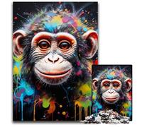 Puzzle impossibile da 1000 pezzi a forma di scimmia per adulti, fai da te, regalo per la casa, gioco rompicapo 50x75CM/19,68x29,52 pollici