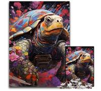 Puzzle impossibile da 1000 pezzi a forma di tartaruga per adulti, intrattenimento rilassante, regalo di Natale perfetto e decorazione per la casa, 26X38CM/10,23x14,96 pollici.