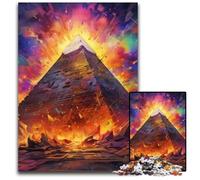 Puzzle impossibile da 1000 pezzi delle piramidi egizie per adulti, regalo perfetto per compleanni e festività, 50x75CM/19,68x29,52 pollici.