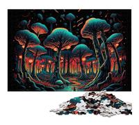 Puzzle impossibile da 1000 pezzi "Funghi Magici" per adulti, ideale per adolescenti e collezionisti, regalo da viaggio, attività per famiglie, 50x75CM/19,68x29,52 pollici.