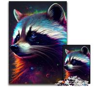 Puzzle impossibile da 1000 pezzi "Il procione cattivo", ideale per adulti, ideale per adolescenti e collezionisti, regalo da viaggio, attività per famiglie, 50x75cm/19,68x29,52 pollici