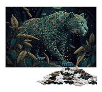 Puzzle impossibile da 1000 pezzi "Leopardo" per adulti, ideale per adolescenti e collezionisti, regalo da viaggio, attività per famiglie, 50x75CM/19,68x29,52 pollici.