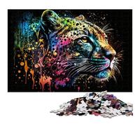 Puzzle impossibile da 1000 pezzi "Leopardo" per adulti, regalo perfetto per compleanni e festività, 50x75CM/19,68x29,52 pollici