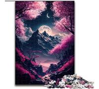Puzzle impossibile da 1000 pezzi per adulti con fiori di ciliegio giapponesi, dimensioni 50x75cm, ideale per decorazioni per la casa, allenamento del cervello e regali per le feste.