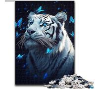 Puzzle impossibile da 1000 pezzi per adulti, Tigre Bianca, 26x38cm, per decorazioni per la casa, allenamento del cervello e regali per le feste