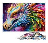 Puzzle impossibile da 1000 pezzi raffigurante un drago psichedelico, ideale per adulti, ideale per adolescenti e collezionisti, regalo da viaggio, attività per famiglie, 26X38CM/10,23x14,96 pollici.