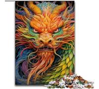 Puzzle impossibili fantasy a tema drago volante da 1000 pezzi per adulti con gioco interattivo per famiglie, bambini dai 14 anni in su (dimensioni 50x75cm)