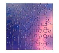 Puzzle Impossible Transparent,Puzzle Impossible - Puzzle acrilico a cambiamento di colore impossibile, acrilico trasparente iridescente unico, 49 pezzi, puzzle non ripetitivo, gioco di interesse
