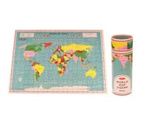 Puzzle In A Tube (300 pieces) - Choice of Design (World Map) Multicoloured