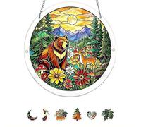 Puzzle in acrilico, acchiappasole da appendere alla finestra, 83 pezzi, puzzle in acrilico, decorazione da giardino, decorazione per interni ed esterni, decorazione per la casa, compleanno, per donne