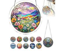Puzzle in acrilico da appendere alla finestra, 83 pezzi Puzzle in acrilico Sun Catcher Finestra Appesa, puzzle in acrilicos da 20 cm/7.87 pollici per adulti, per porte giardino e finestra appeso