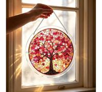 Puzzle in acrilico Suncatcher, 20,1 cm, 83 pezzi puzzle in acrilico, migliora la bellezza dello spazio, utilizzato per vari scenari (E) (18,8 cm)