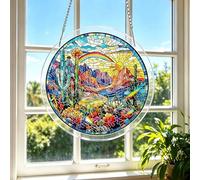 Puzzle in acrilico Suncatcher, 20,1 cm, puzzle acchiappasole in acrilico, kit di puzzle per porte e giardini, da appendere alla finestra e regali di compleanno per festa della mamma e festa del papà
