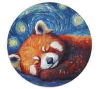 Puzzle in cartone da 1000 pezzi "Cielo stellato" del panda rosso, regalo perfetto per la festa della mamma, compleanni e Natale (67,5x67,5cm)