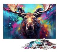 Puzzle in cartone da 1000 pezzi con moto GP colorate, rilassante e divertente, perfetto regalo di Natale e decorazione per la casa, 26X38CM / 10,23x14,96 pollici.