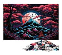 Puzzle in cartone da 1000 pezzi del Monte Fuji per adulti, adolescenti e ragazzi, ideale come regalo di compleanno e di festa, 26X38CM/10,23x14,96 pollici.