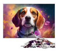 Puzzle in cartone da 1000 pezzi Fantasy Beagle, rilassante e divertente, perfetto regalo di Natale e decorazione per la casa, 26X38CM / 10,23x14,96 pollici.