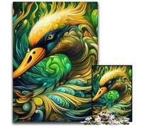Puzzle in cartone da 1000 pezzi "Il cigno nero" per adulti, rompicapo stimolante, giocattolo rilassante per adolescenti, 26X38CM/10,23x14,96 pollici
