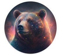 Puzzle in cartone da 1000 pezzi raffigurante l'orso bruno, regalo perfetto per la festa della mamma, compleanni e Natale, 67,5x67,5 cm.