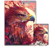 Puzzle in cartone da 1000 pezzi raffigurante un'aquila per adulti, perfetti per adolescenti e collezionisti, ideali come decorazione per la casa e come regalo da viaggio, 26X38CM/10,23x14,96 pollici.