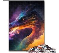 Puzzle in cartone "Dragon Nebula" da 1000 pezzi per adolescenti e ragazzi, ideale come regalo di compleanno e per le feste Dimensioni: 38x26cm