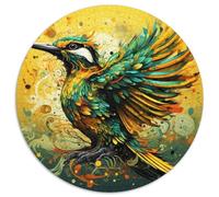 Puzzle in cartone "Green Sparrow" da 1000 pezzi, perfetto per il divertimento in famiglia a Natale, Ringraziamento, compleanni e Pasqua 67,5x67,5 cm