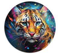 Puzzle in cartone Ocelot da 1000 pezzi, perfetto per il divertimento in famiglia a Natale, Ringraziamento, compleanni e Pasqua 67,5x67,5 cm