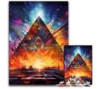 Puzzle in cartone per adulti con piramidi egizie, 1000 pezzi, per adolescenti e famiglie, gioco rompicapo fai da te, regalo, 26X38CM/10,23x14,96 pollici.