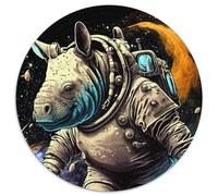Puzzle in cartone per adulti Rhino Mythology da 1000 pezzi, perfetto per regali di compleanno, Natale e Halloween, 67,5x67,5 cm.