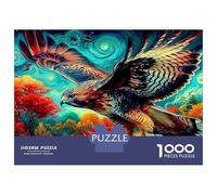 Puzzle in cartone spesso Eagle Sky da 1000 pezzi con volo di uccelli celesti per adulti e principianti,antistress,attività per le giornate di pioggia,divertimento per la famiglia, 70x50 cm/1000 pezzi