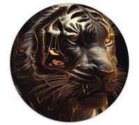 Puzzle in cartone "Tigri in oro" per adulti, 1000 pezzi, regalo perfetto per compleanni, feste e Natale 67,5x67,5 cm