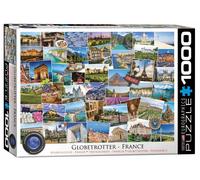 Puzzle In Jigsaw Globetrotter Francia 1000 Pezzi 680Mm X 490Mm
