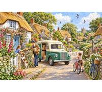 Puzzle in legno 1000 pezzi Consegne nel borgo di paglia