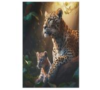 Puzzle In Legno 1000 Pezzi Leopard Ragazzi E Ragazze Puzzles Di Difficoltà Giochi Educativi Giocattolo Per Famiglie 78×53cm