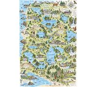 Puzzle in legno 1000 pezzi Viaggio nella regione dei laghi del nord