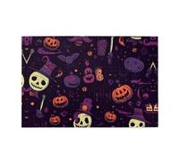 Puzzle in legno 1000 pezzi WZYWHJ Gothic Happy Halloween modello per adulti e bambini, perfetto per divertimento in famiglia, sollievo dallo stress