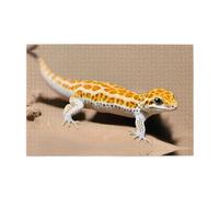 Puzzle in legno 1000 pezzi WZYWHJ Sand Leopard geco modello per adulti e bambini, perfetto per divertimento in famiglia, sollievo dallo stress