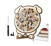 Puzzle in Legno 135 Pezzi Silhouette Gatto E Cane Decorazione Da