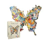 Puzzle In Legno 162 O 118 Pezzi A Forma Di Farfalla Rompicapo