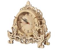 Puzzle in legno 3D fai da te in stile barocco orologio artigianale kit per adulti e bambini decorazione tranquilla camera da letto, per donne, ragazzi e ragazze