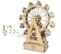 Puzzle in legno 3D Gear Ferris Wheel Music Box You Are My Sunshine Handmade Assembly Model Kit Holidays Brthdays