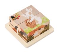 Puzzle in legno 3D, giochi con blocchi di legno per bambini, ragazzi e